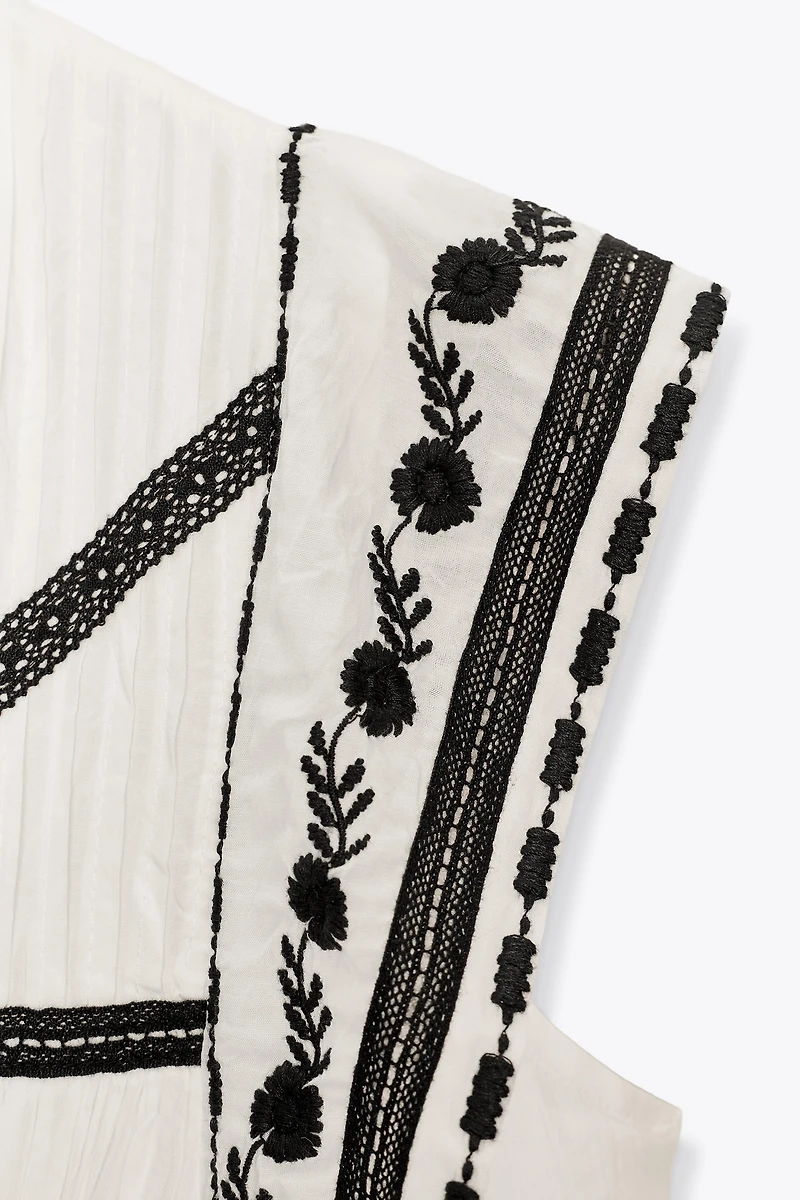 ROBE COURTE BRODÉE ZW COLLECTION