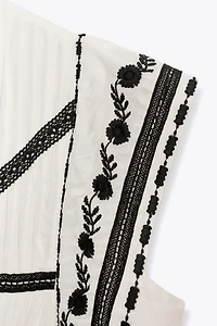 ROBE COURTE BRODÉE ZW COLLECTION