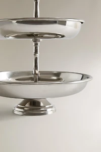 STEEL TIERED SERVING STAND
