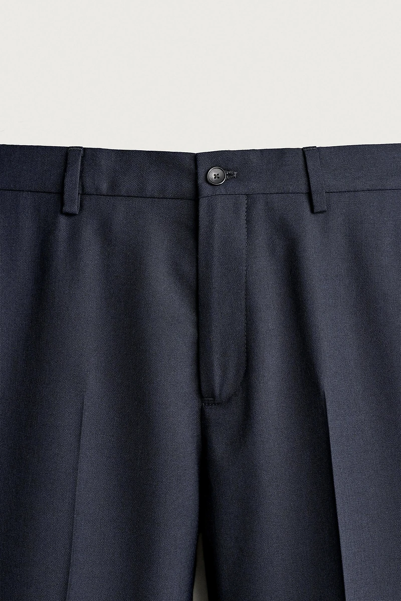WOOL REGULAR FIT SUIT PANTS