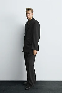 LIMITED EDITION DOUBLE BREASTED PINSTRIPE SUIT BLAZER