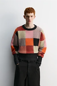 PATCHWORK JUMPER HARRY LAMBERT FOR ZARA X DISNEY