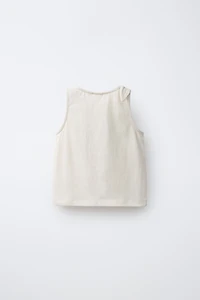 TROPICAL EMBROIDERED KNOT T-SHIRT