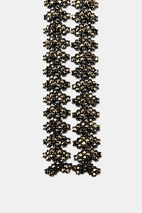 COLLIER CRAVATE MÉTALLIQUE BRILLANT