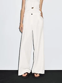 Pantalon barrel fluide couture