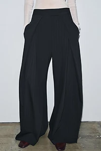 ZW COLLECTION PINSTRIPE PLEATED PANTS