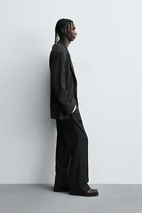 STRIPED SUIT PANTS