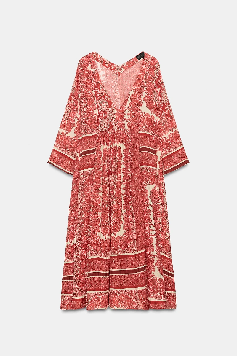 ZW COLLECTION PRINTED MIDI DRESS