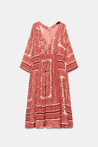 ZW COLLECTION PRINTED MIDI DRESS
