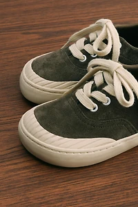 ZARA TIMELESS - LEATHER SNEAKERS