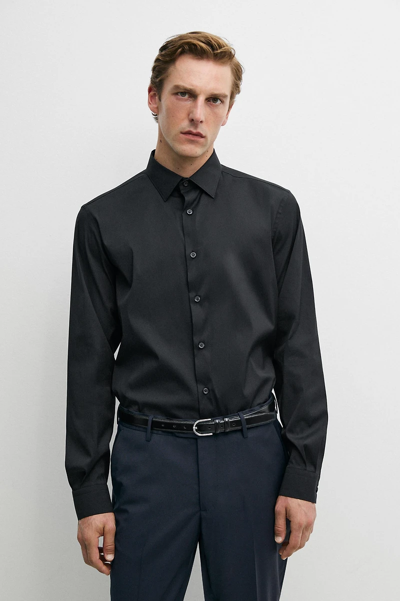 Slim fit stretch shirt