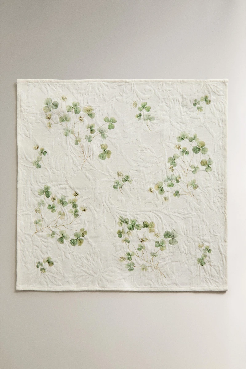 PACK JACQUARD CLOVER PRINT NAPKINS (PACK OF 2)