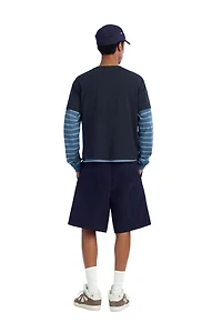 BERMUDA CARGO RELAXED FIT PLISSÉ
