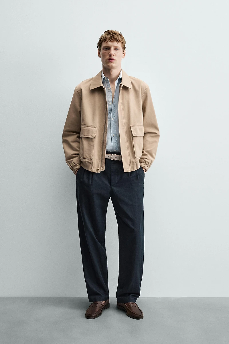 PANTALON COUPE DÉCONTRACTÉE CHANVRE - COTON