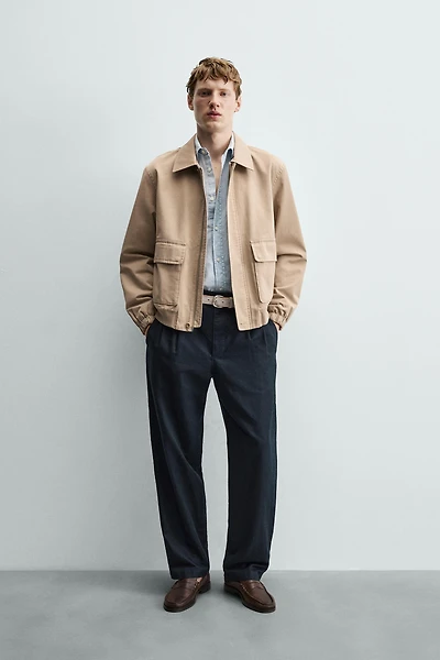 PANTALON COUPE DÉCONTRACTÉE CHANVRE - COTON