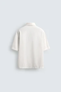 EMBROIDERED COTTON-LINEN SHIRT