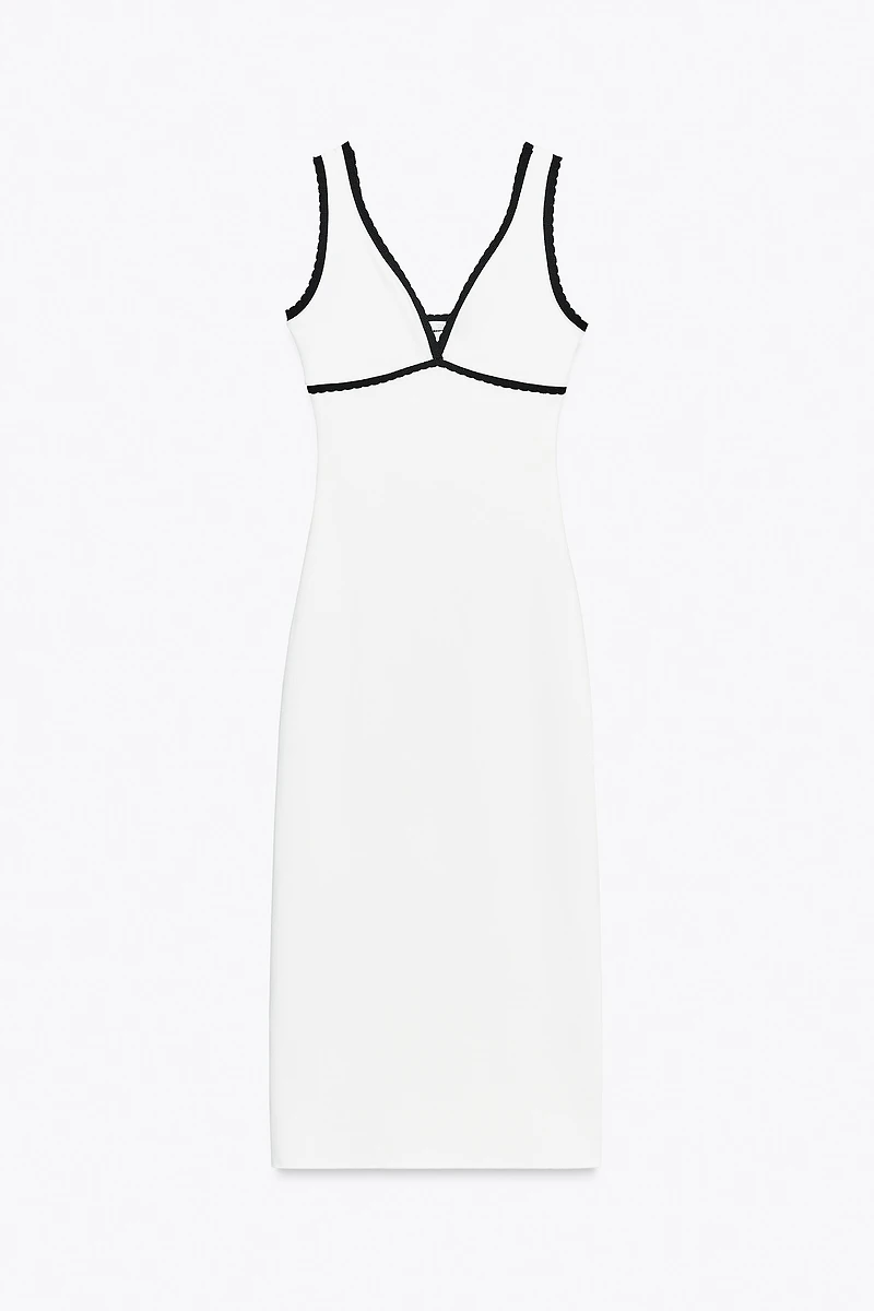 CONTRAST LONG DRESS