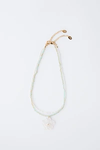 FLOWER BEAD NECKLACE