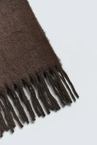 BRUSHED FRINGE SCARF