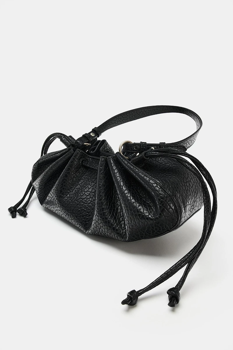 SAC PORTÉ ÉPAULE LONG FRONCÉ
