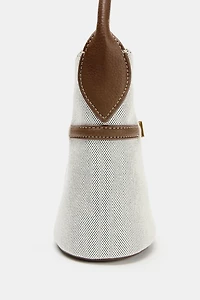 MINI SAC SEAU TOILE BOUCLE