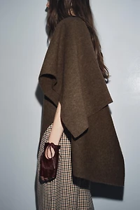 MITAINES EN CUIR EFFET FOURRURE