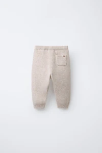KNIT HEDGEHOG LABEL POCKET LEGGINGS
