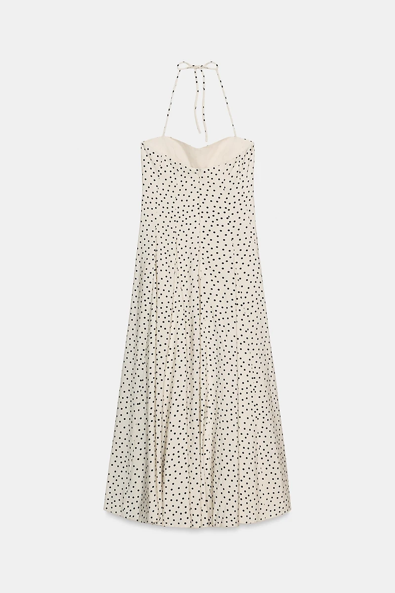 POLKA DOT MIDI DRESS