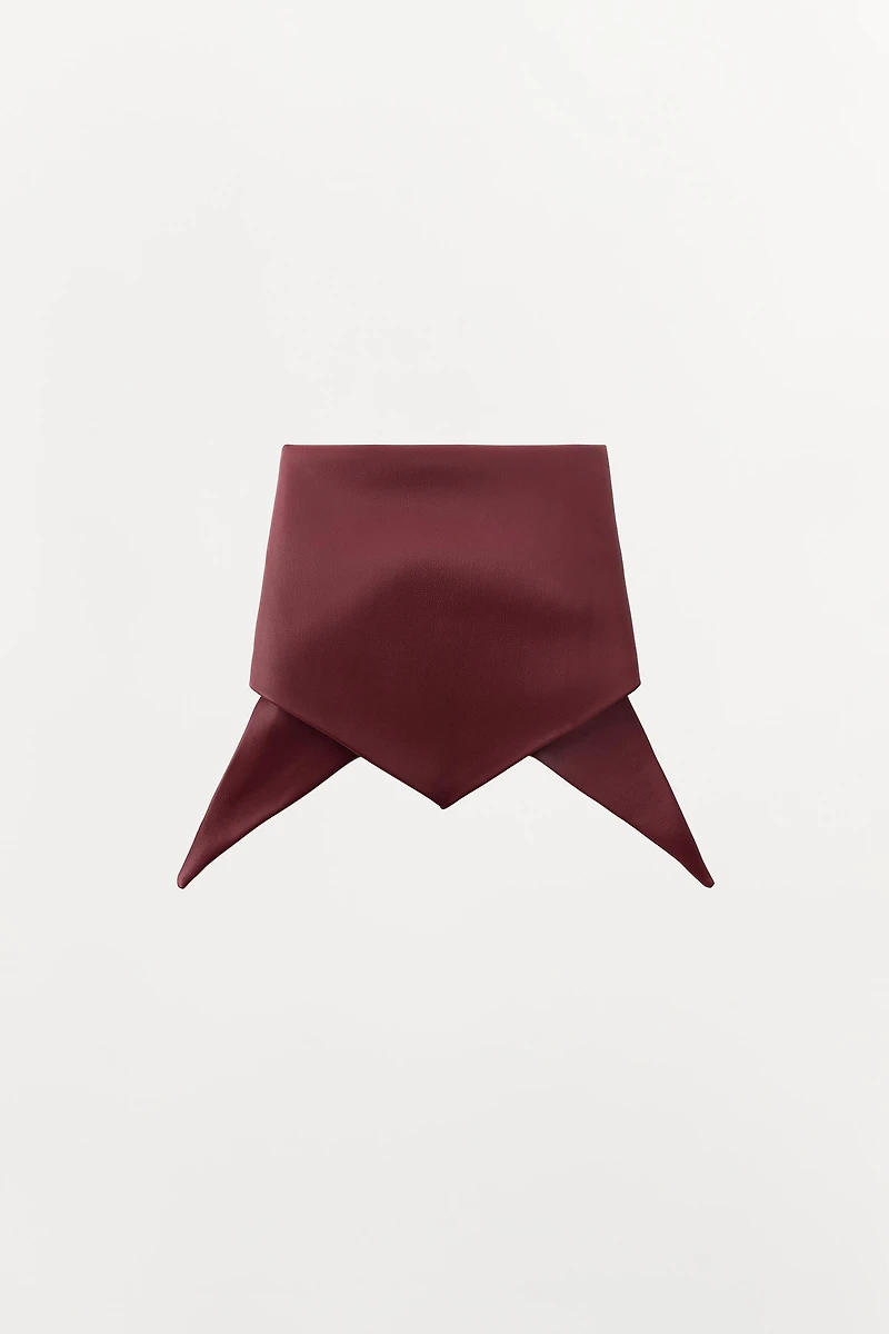 FAUX LEATHER BANDANA