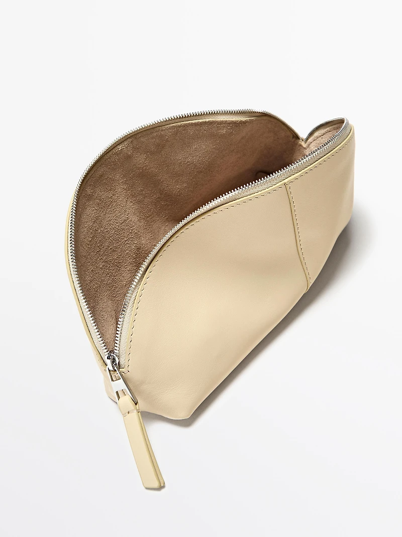 Nappa leather toiletry bag