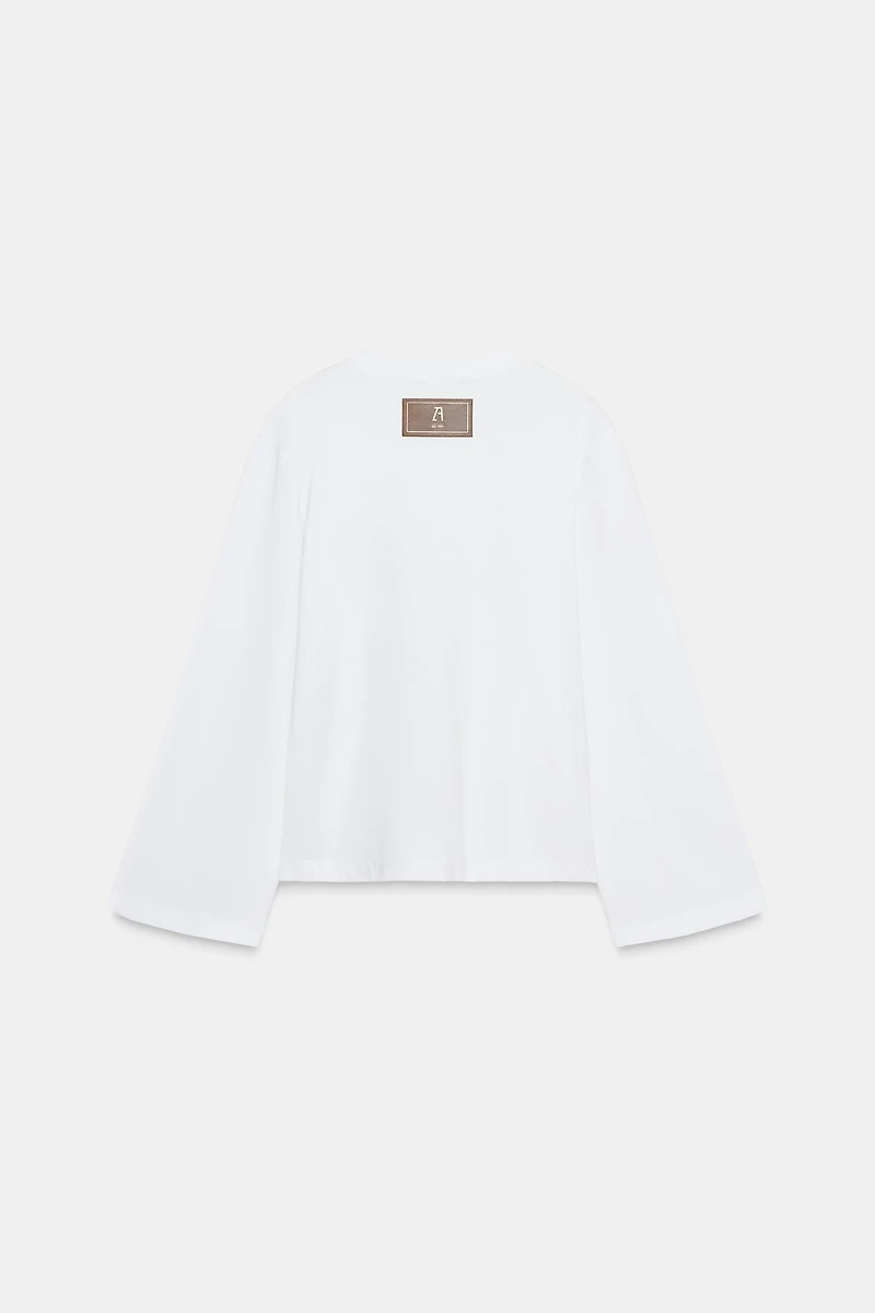 LONG SLEEVE T-SHIRT WITH LABEL