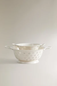 FLORAL PRINT KITCHEN COLANDER