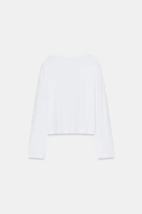 T-SHIRT COL BATEAU MANCHES LONGUES