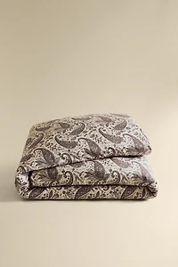 PAISLEY PRINT SATEEN DUVET COVER