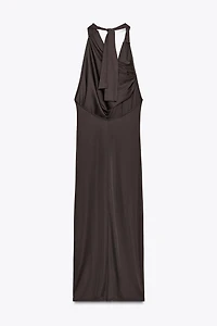 ROBE DÉCOLLETÉ FLUIDE PLIS
