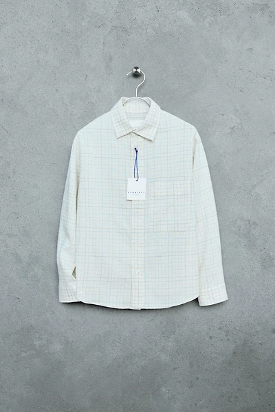 STORIESZ - PLAID SHIRT WITH COTTON AND LINEN