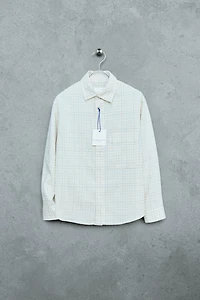 STORIESZ - PLAID SHIRT WITH COTTON AND LINEN