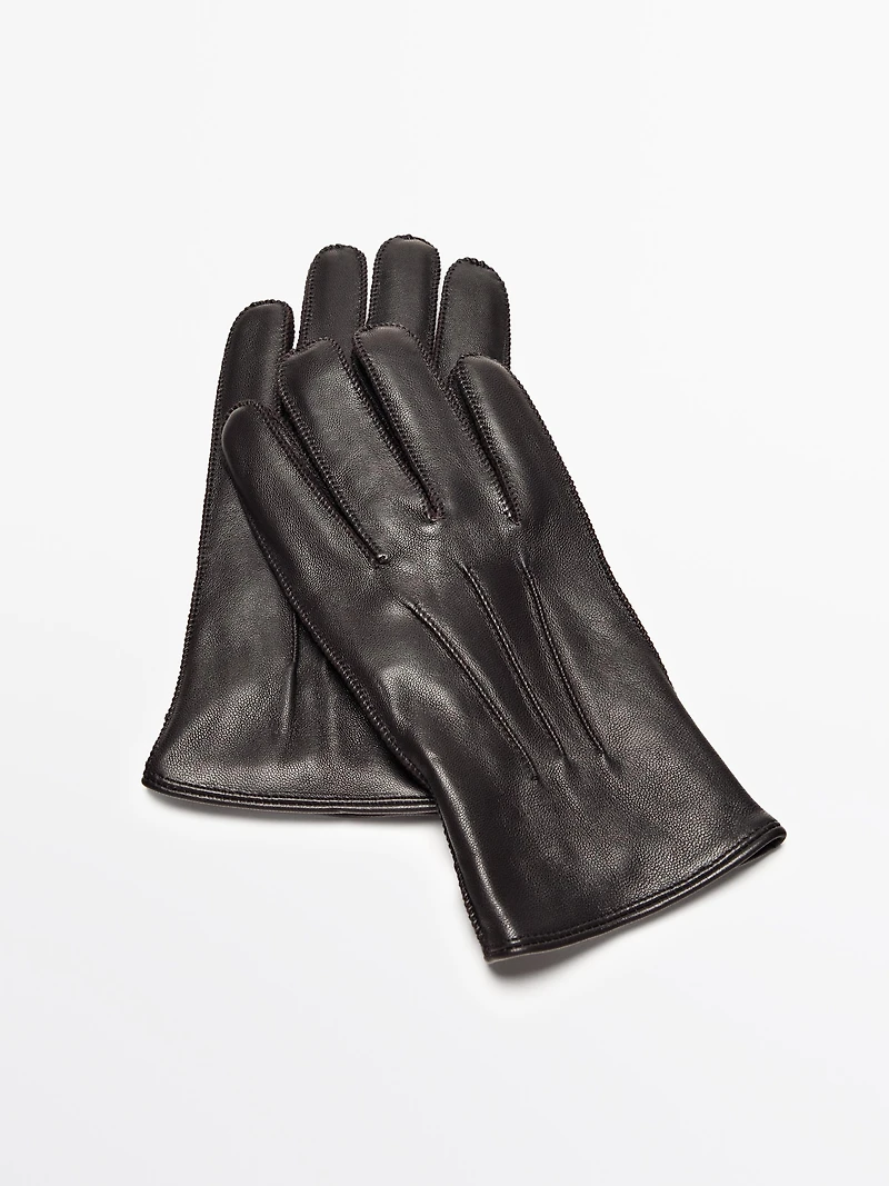Gants en cuir finition nappa
