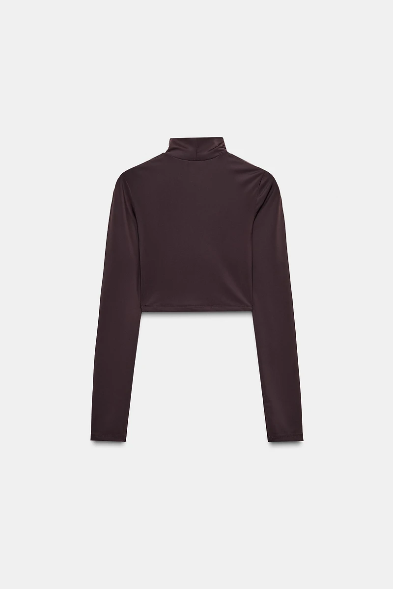 NYLON CROP TOP