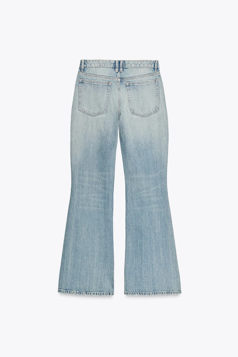 TRF LOW RISE FLARE JEANS