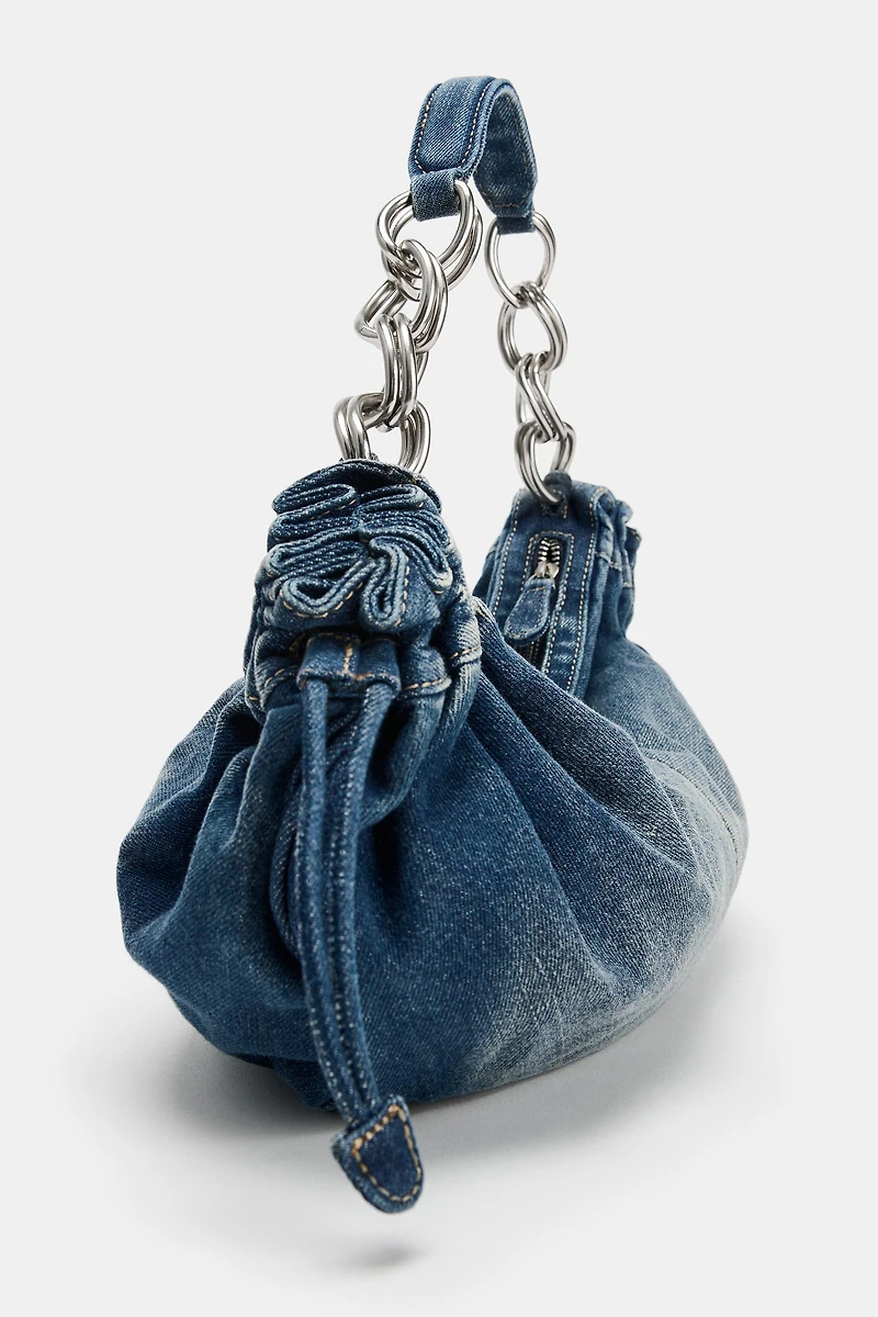 DENIM SHOULDER BAG