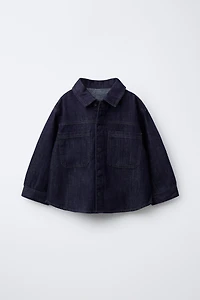 RUBBERIZED BUTTON DENIM SHIRT