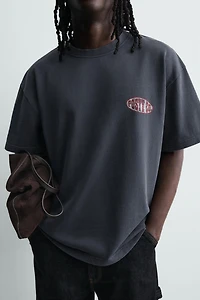 WASHED SWEATSHIRT WITH POST MALONE™ GRAPHICS