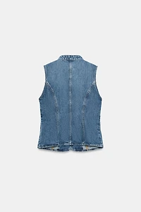 Z1975 FROG CLASP DENIM TOP