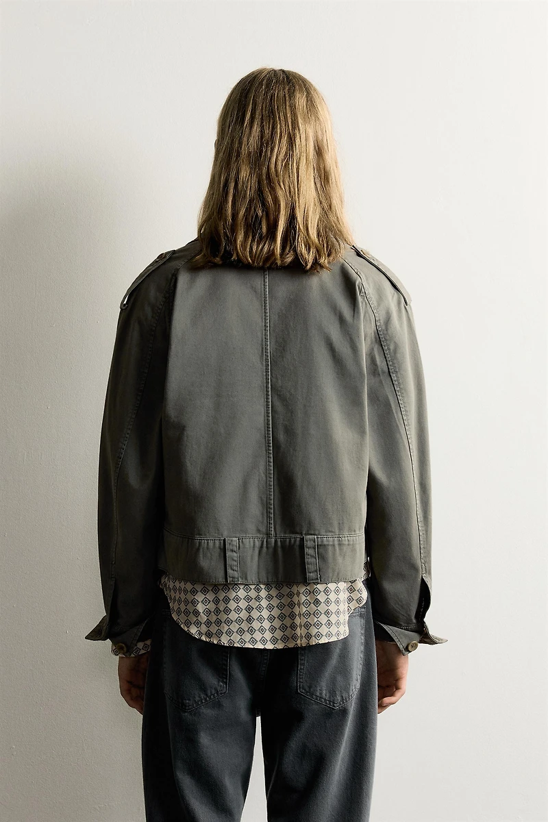 CROPPED EPAULET JACKET