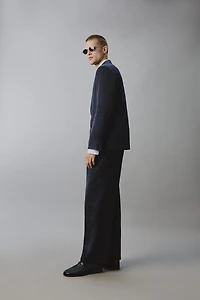 VESTE DE COSTUME CROISÉE LIN - COTON