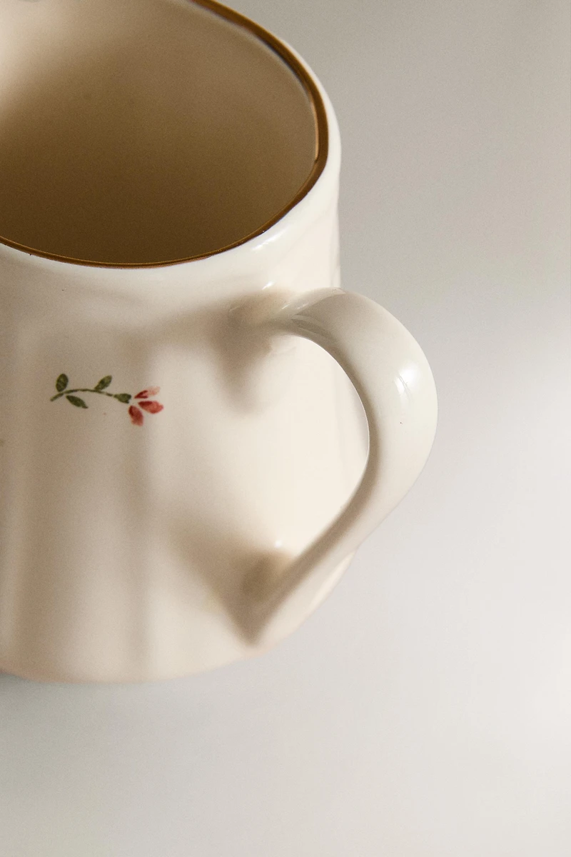 FLORAL PORCELAIN MILK PITCHER