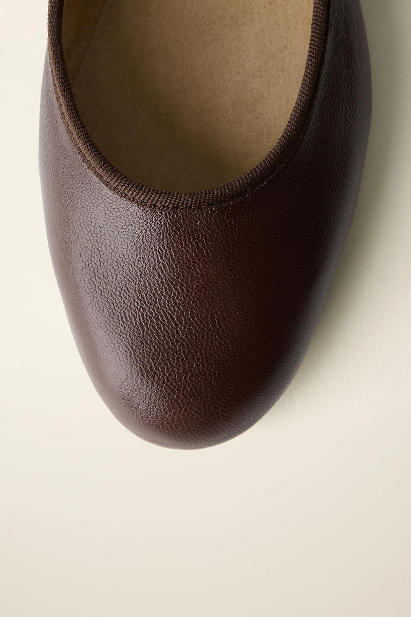 LEATHER BALLET FLATS CREATED BY CARAMEL LONDON X ZARA