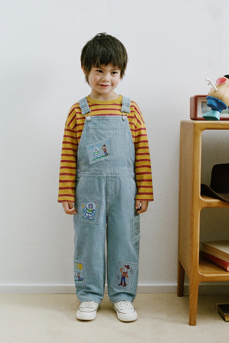 TOY STORY © DISNEY PIXAR PATCHED TWILL OVERALLS