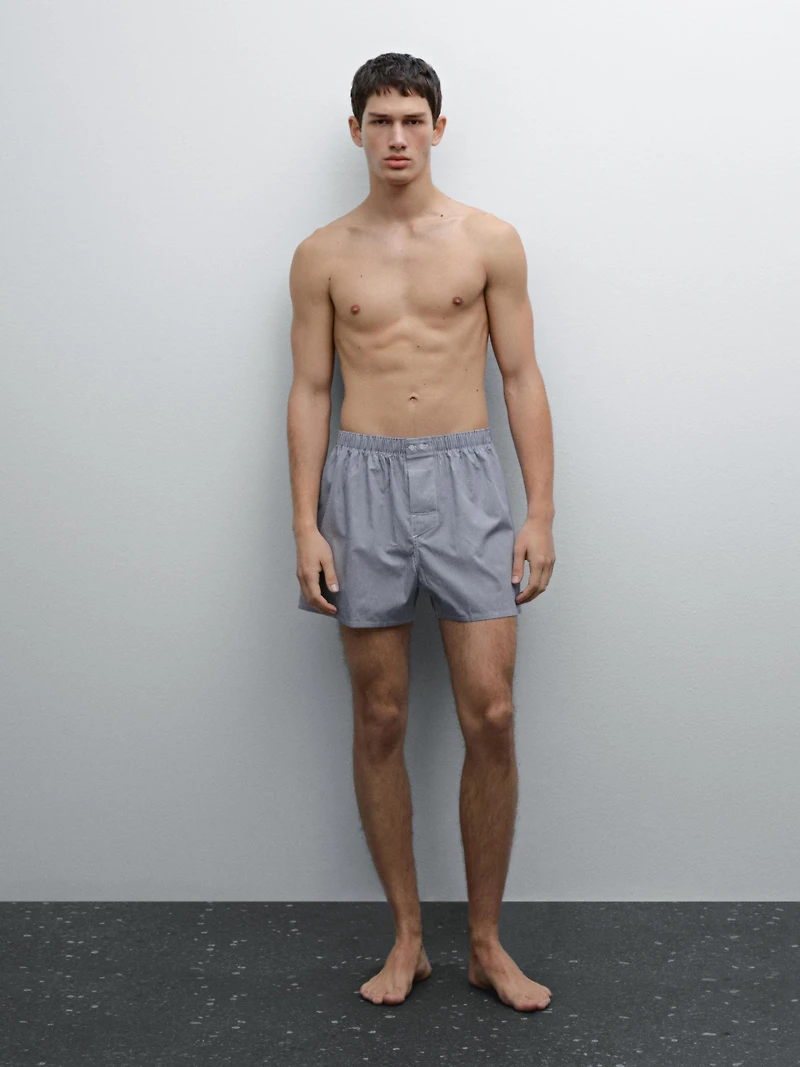 Gingham mini boxers